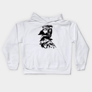 Parakeet t-shirt Kids Hoodie